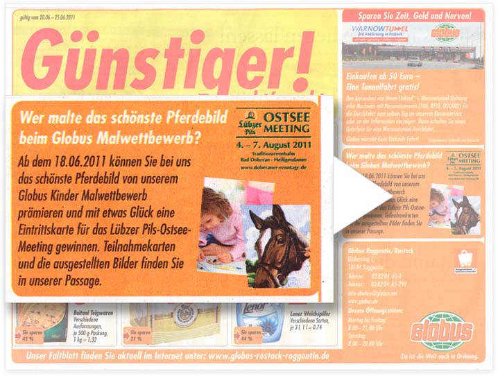 Globus Anzeige Warnow Kurier 18.06.2011