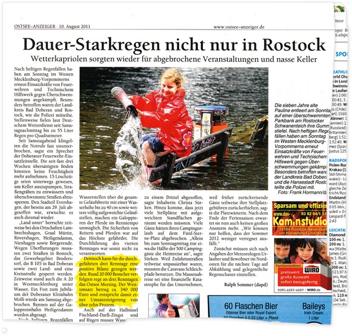 Ostsee Anzeiger - Ausgabe Hansestadt Rostock und Umgebung vom 10. August 2011