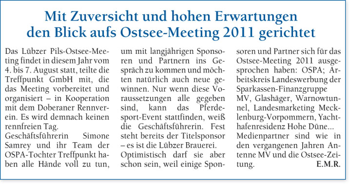 Ostsee Anzeiger - Ausgabe vom 2. Februar 2011
