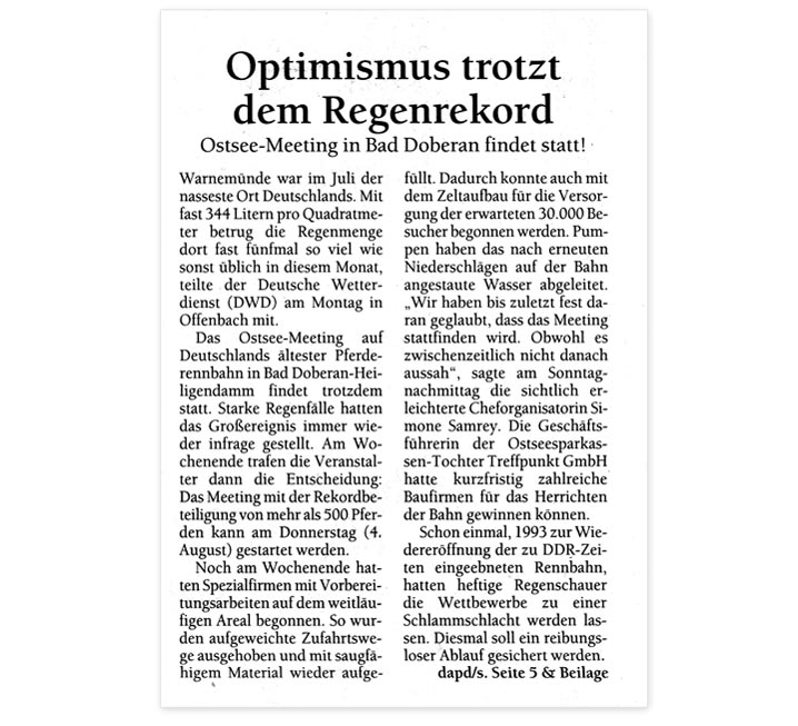 Ostsee Anzeiger - Ausgabe vom 3. August 2011