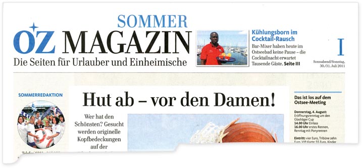 Ostsee Zeitung - Ausgabe vom 30./31. Juli 2011