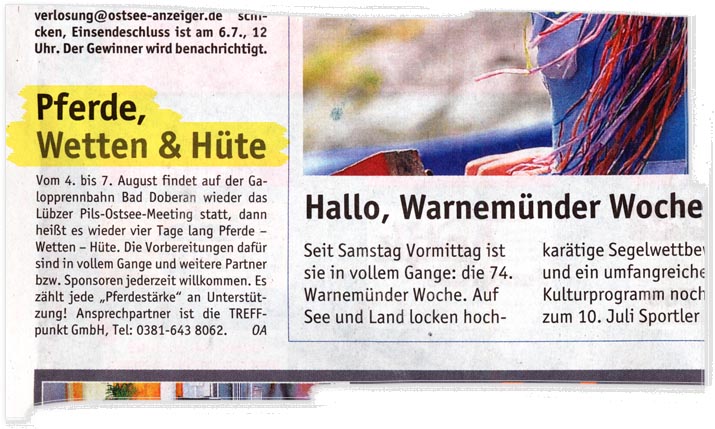Ostsee Anzeiger - Ausgabe vom 3. Juli 2011
