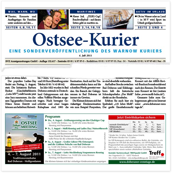 Ostsee Kurier - Ausgabe 06. Juli 2011