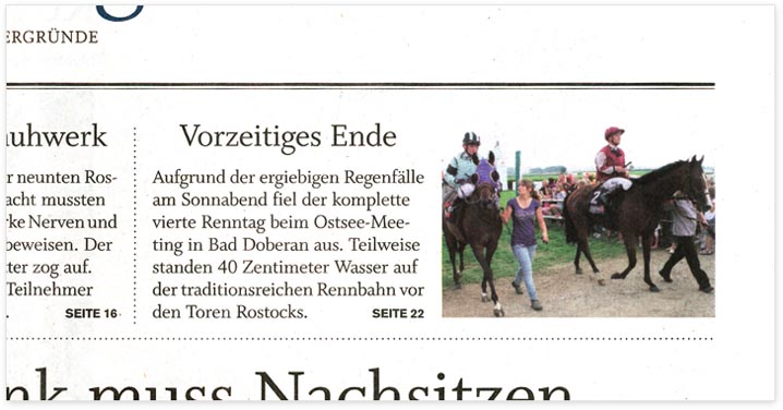 Norddeutsche Neueste Nachtichten (NNN) - Sport Magazin - Ausgabe vom 6./7. August 2011