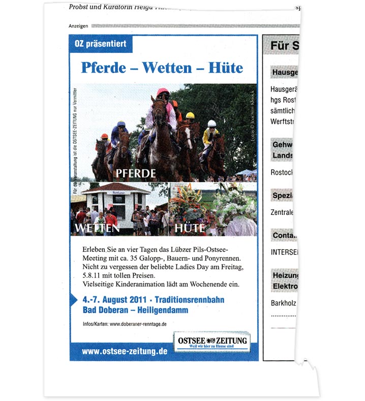 Ostsee Zeitung - Ausgabe vom 30./31. Juli 2011