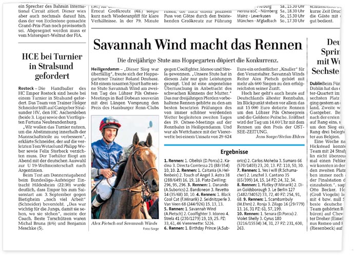 Ostsee Zeitung - Ausgabe vom 6./7. August 2011