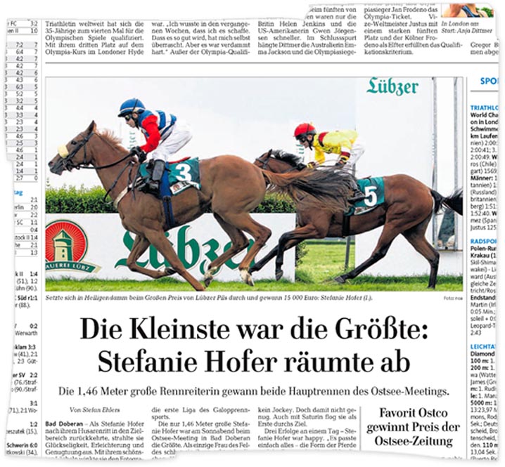 Ostsee Zeitung - Ausgabe vom 8. August 2011