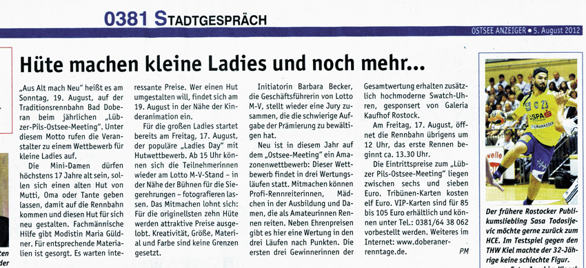 Ostsee Anzeiger 5. August 2012