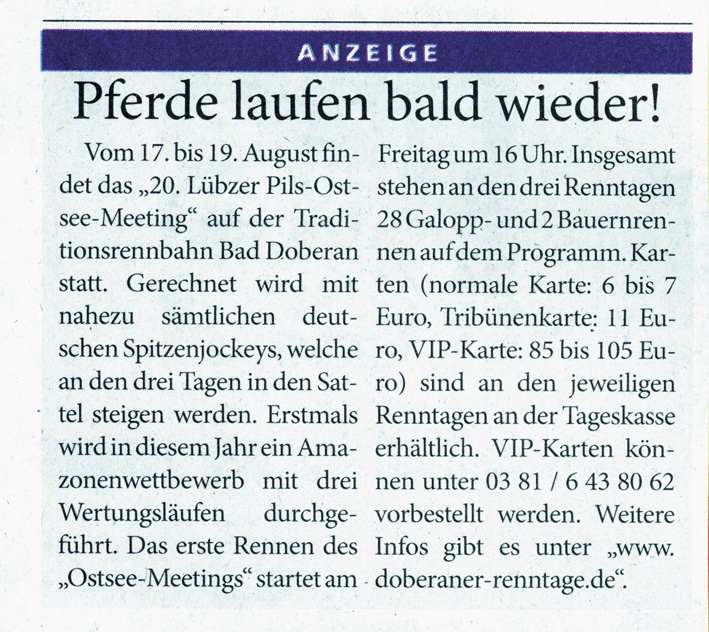 Warnow Kurier 11. August 2012