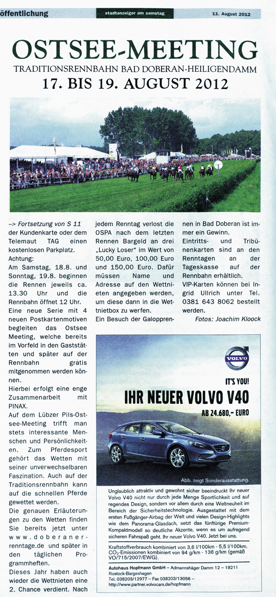 Stadtanzeiger 11. August 2012