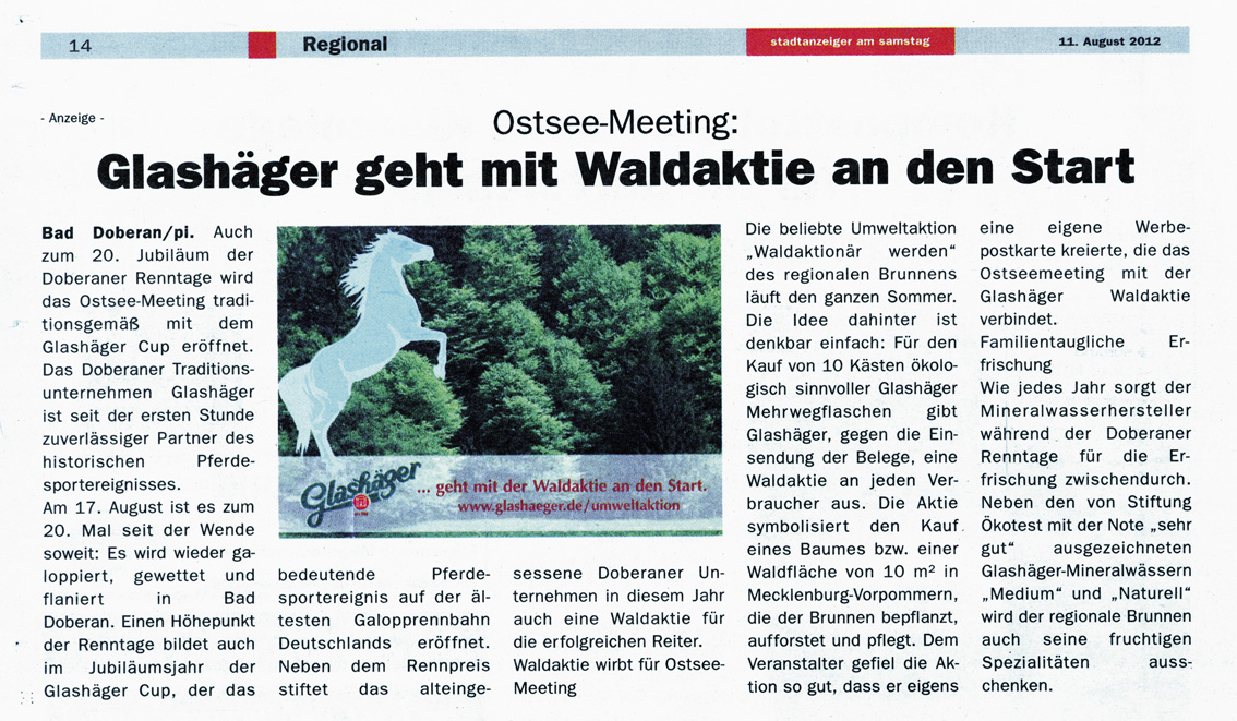Stadtanzeiger 11. August 2012