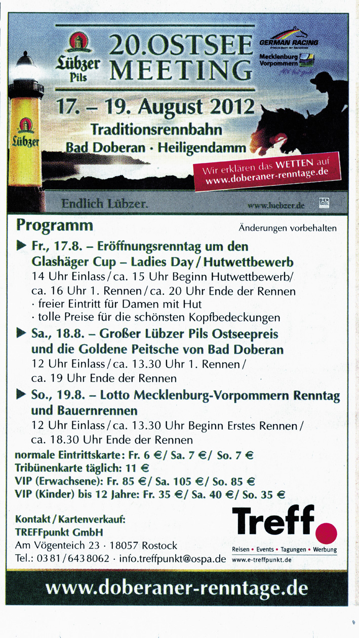 Ostsee Anzeiger 12. August 2012
