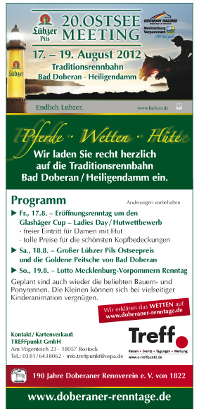 Anzeige Hoppegarten