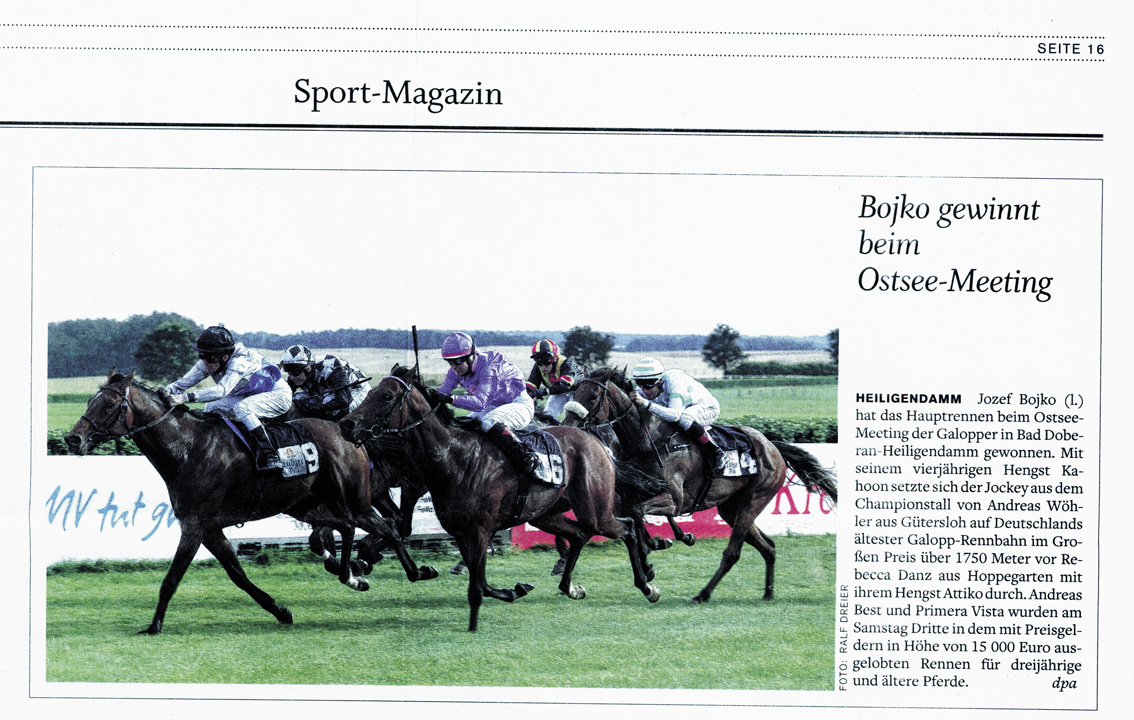 Sport Magazin 20. August 2012