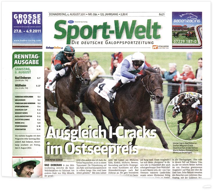 Sport-Welt - Ausgabe vom 4. August 2011