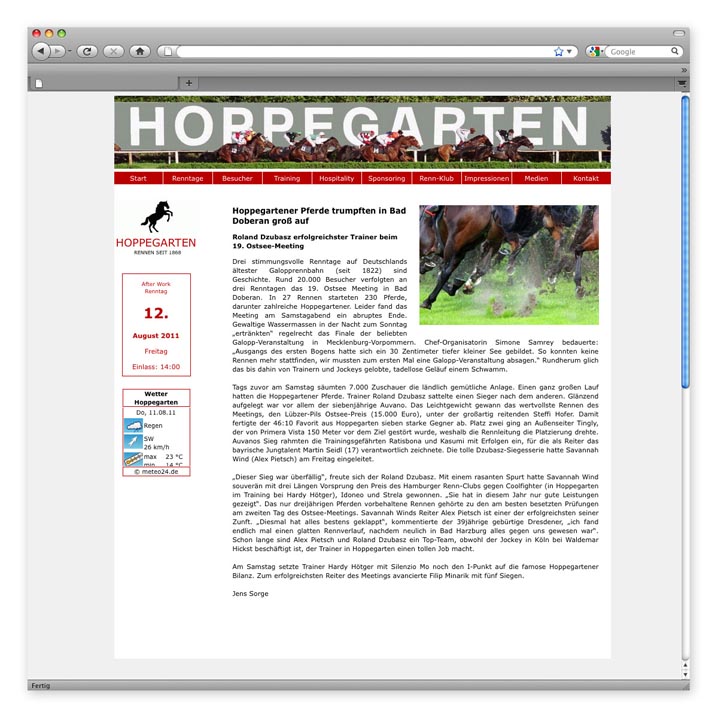 Hoppegarten Webartikel